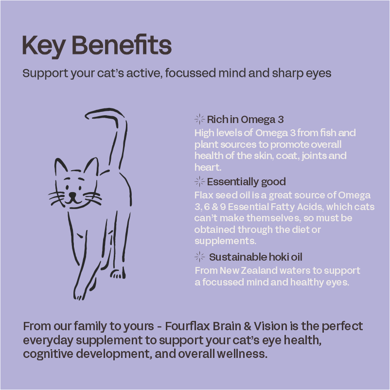 Feline Brain & Vision - Fish & Flax Oil for Cats